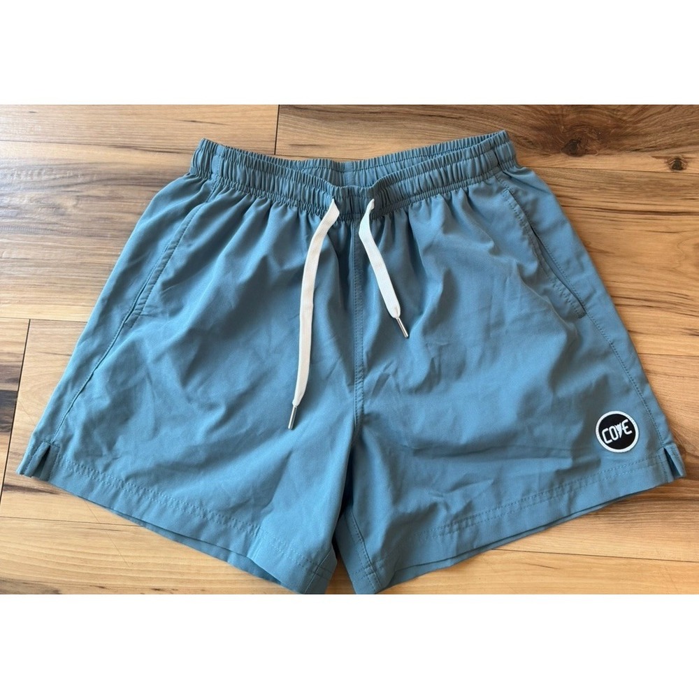 Cove USA Swim Trunks Mens Size 30 Blue Board Shorts Beach Surf Zip Pocket